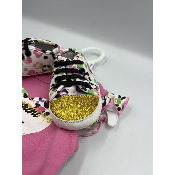 Mini DIVA Baby GIRL 3-6 MONTHS Outfit WITH SHOES TO MATCH BRAND NEW W/TAGS SEE - Picture 4 of 16